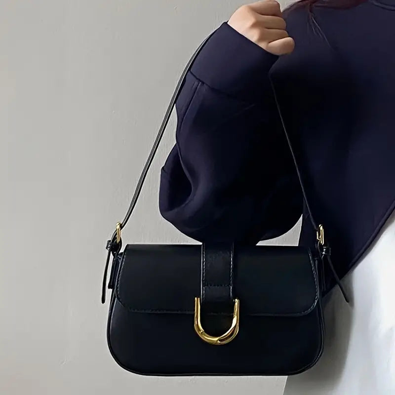 Glossy Buckle Baguette + SlingBag