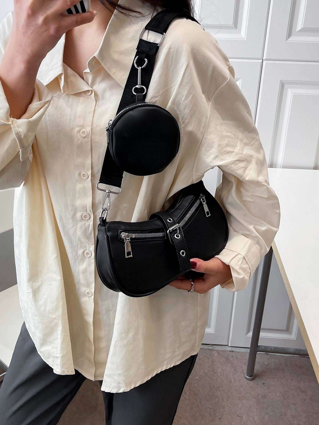 Crossbody Zipper Coin Purse