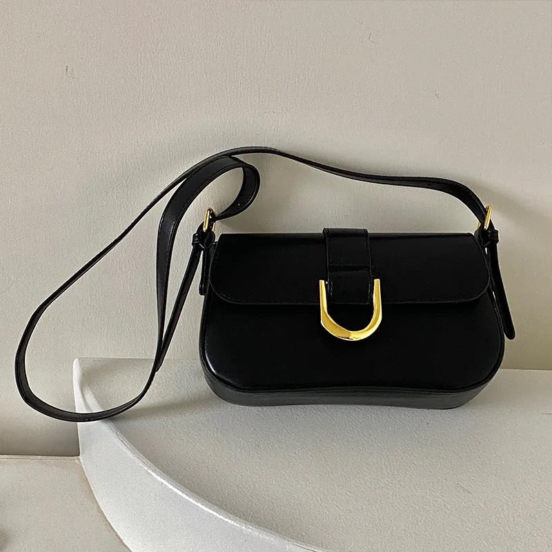 Glossy Buckle Baguette + SlingBag