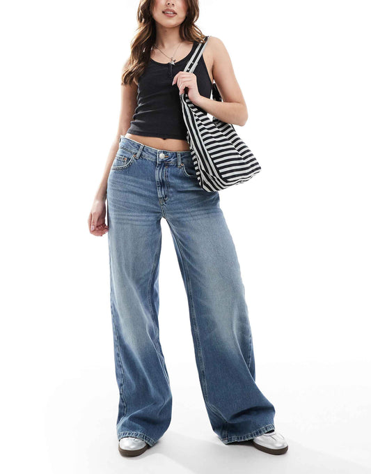 Blue Muse Wide Leg Jeans