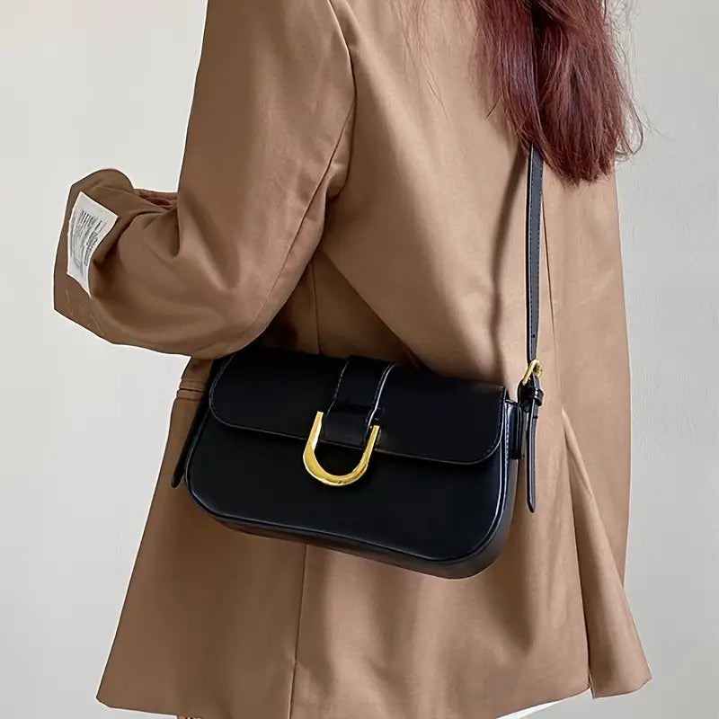 Glossy Buckle Baguette + SlingBag