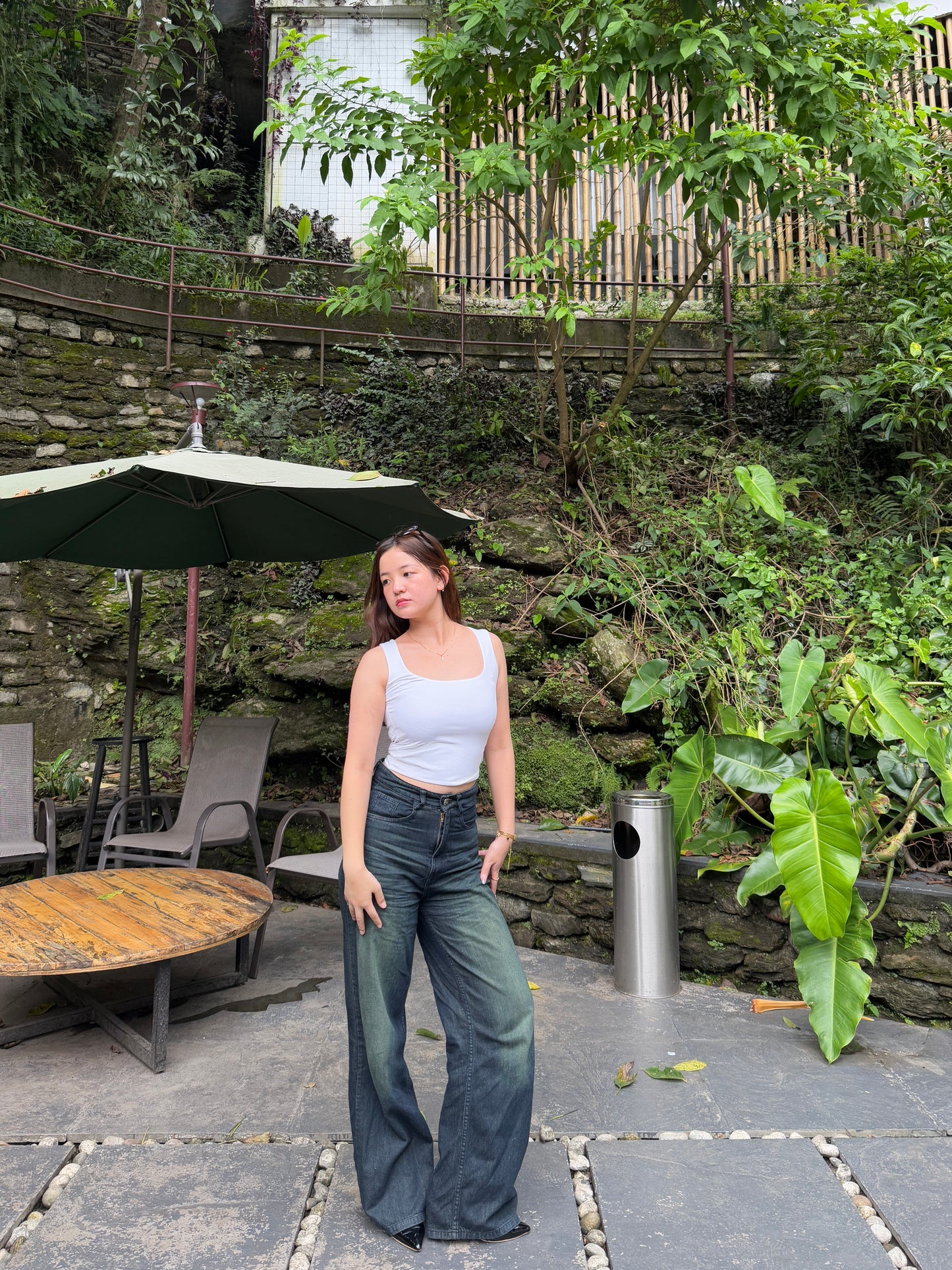 Forest Vintage Wide leg Denim