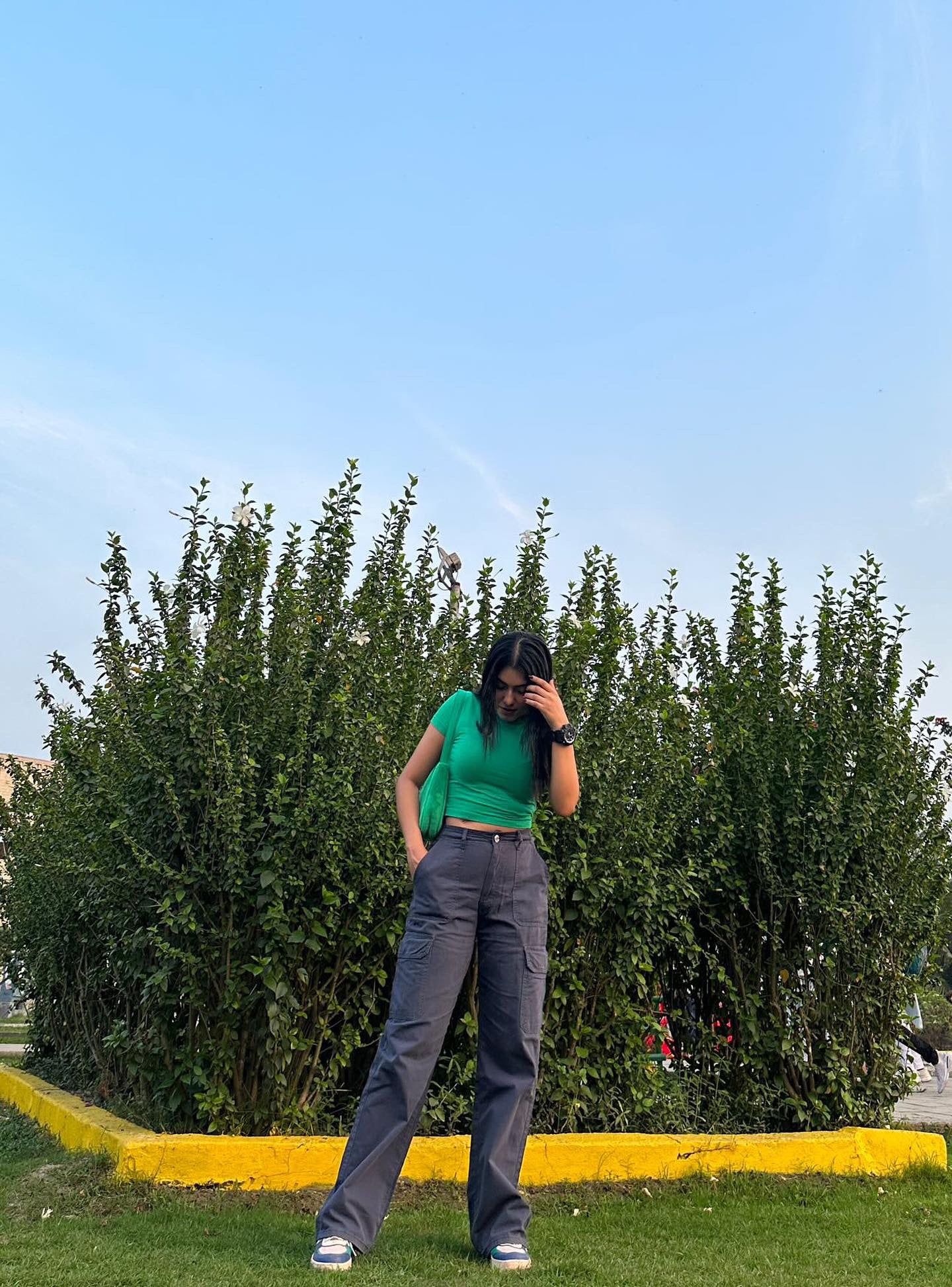 Charcoal Grey Cargo Pants