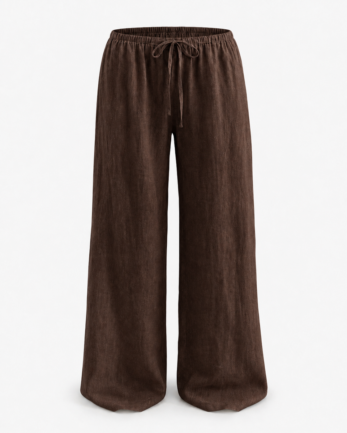 Brown Easy linen Pull On pants