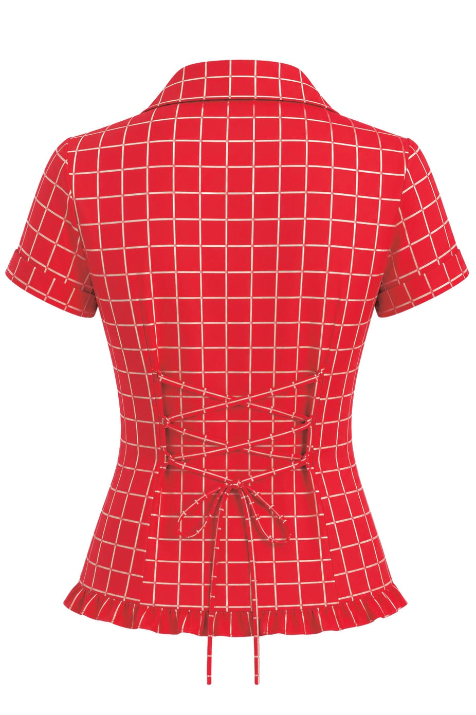 Cherry Red ruffle shirt