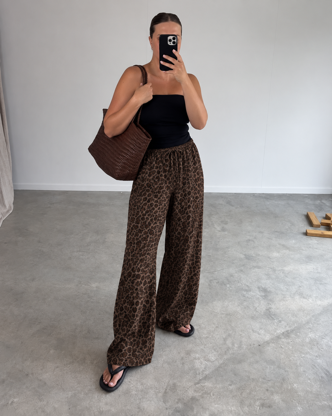 Leopard Pull on pants