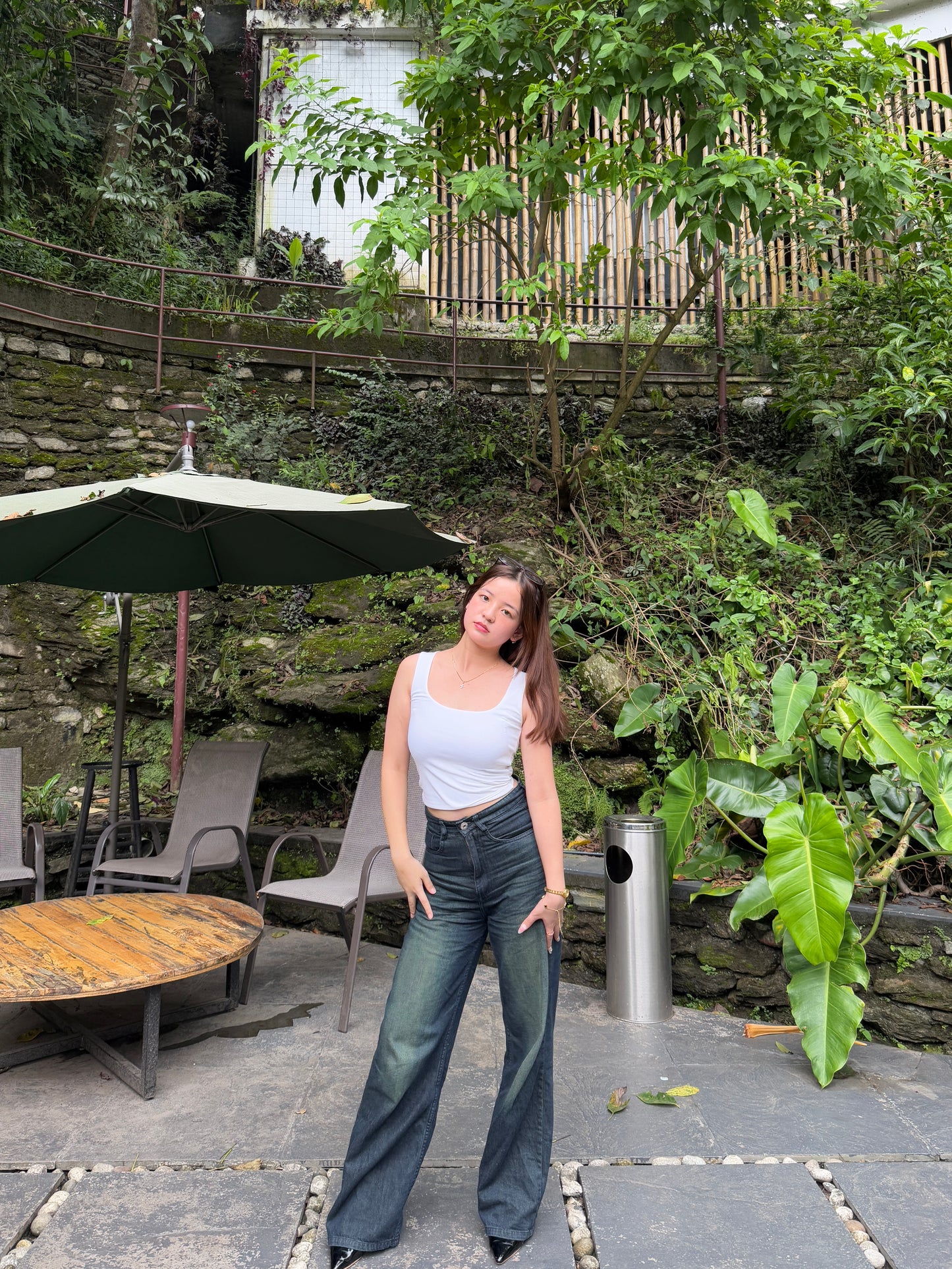 Forest Vintage Wide leg Denim