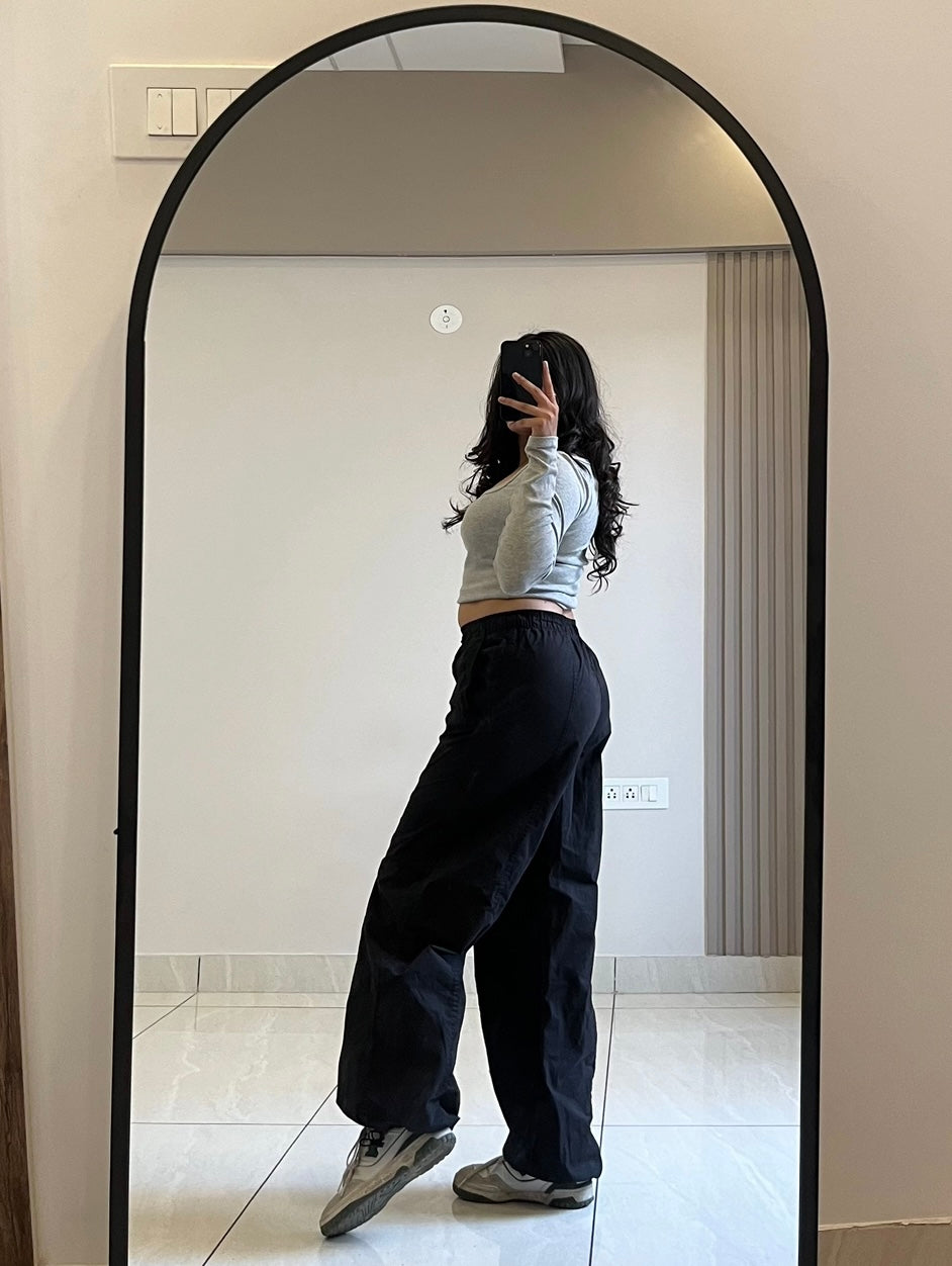 Black Parachute Pants