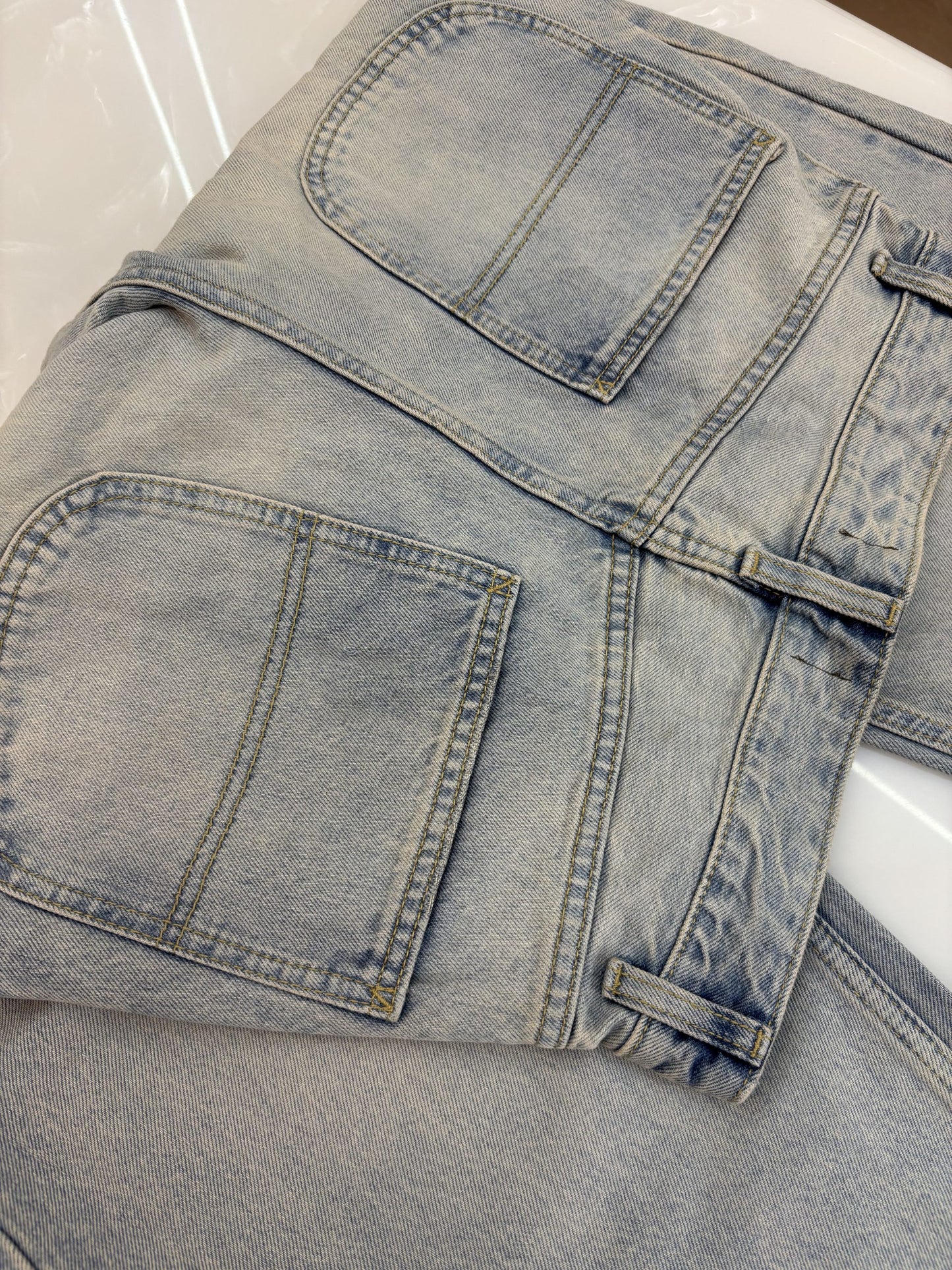 Light Blue Faded Skater Jeans