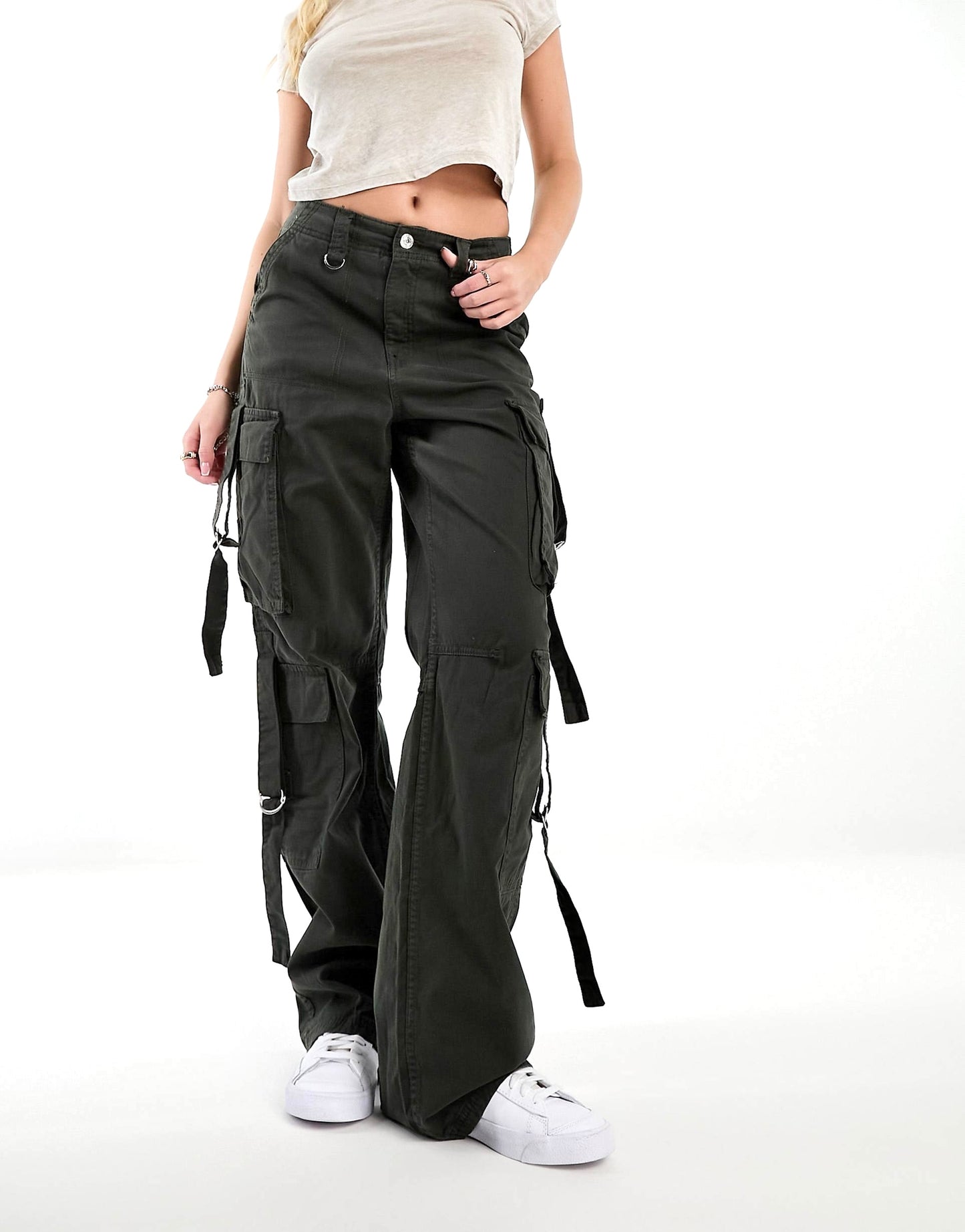 8 Pocket Carbon Black Cargo