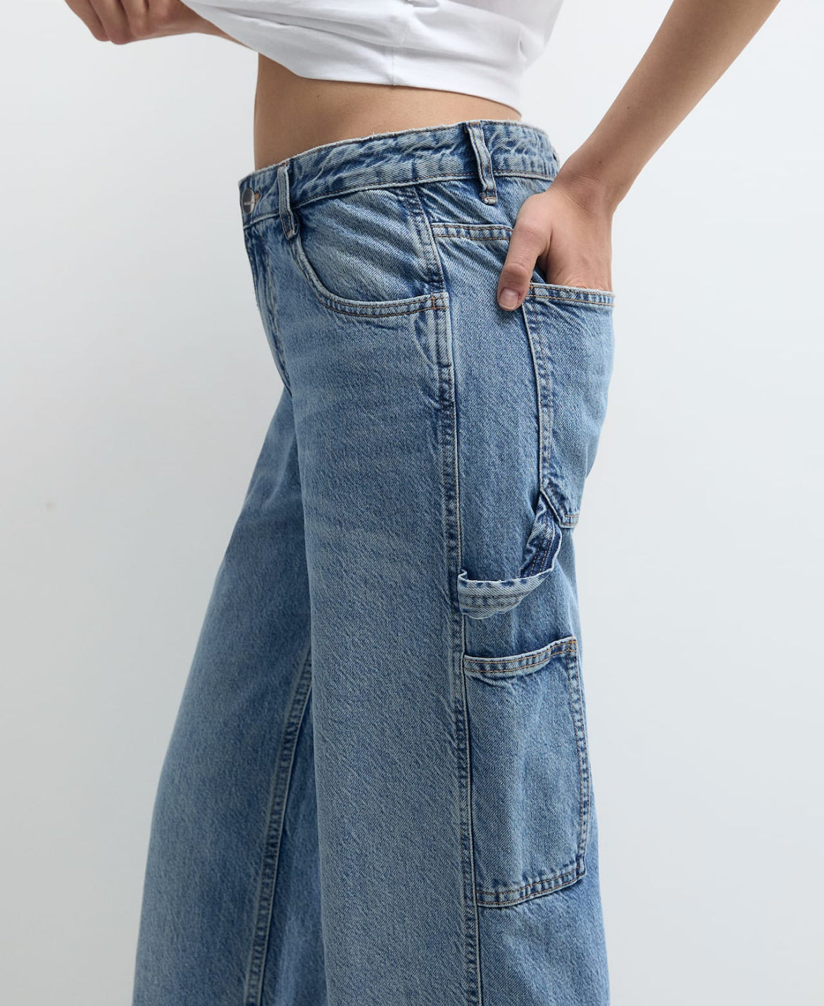 Mid Rise Carpenter Jeans