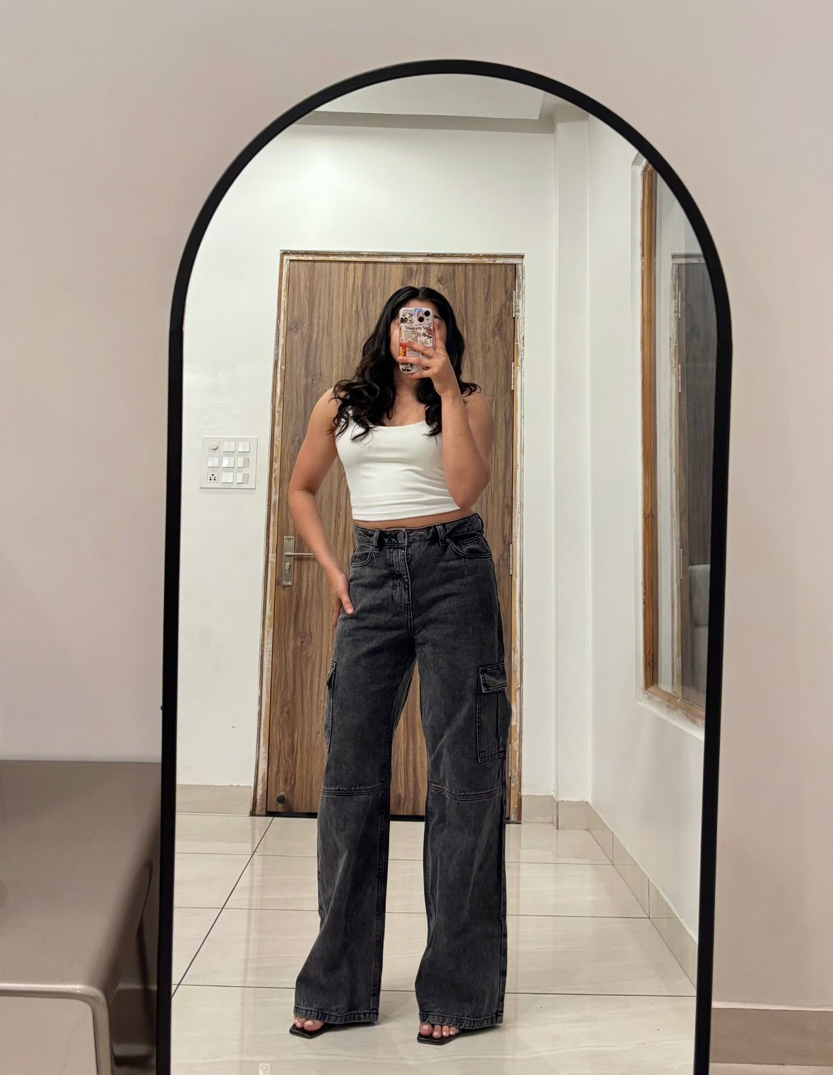 Faded Grey Cargo Pants