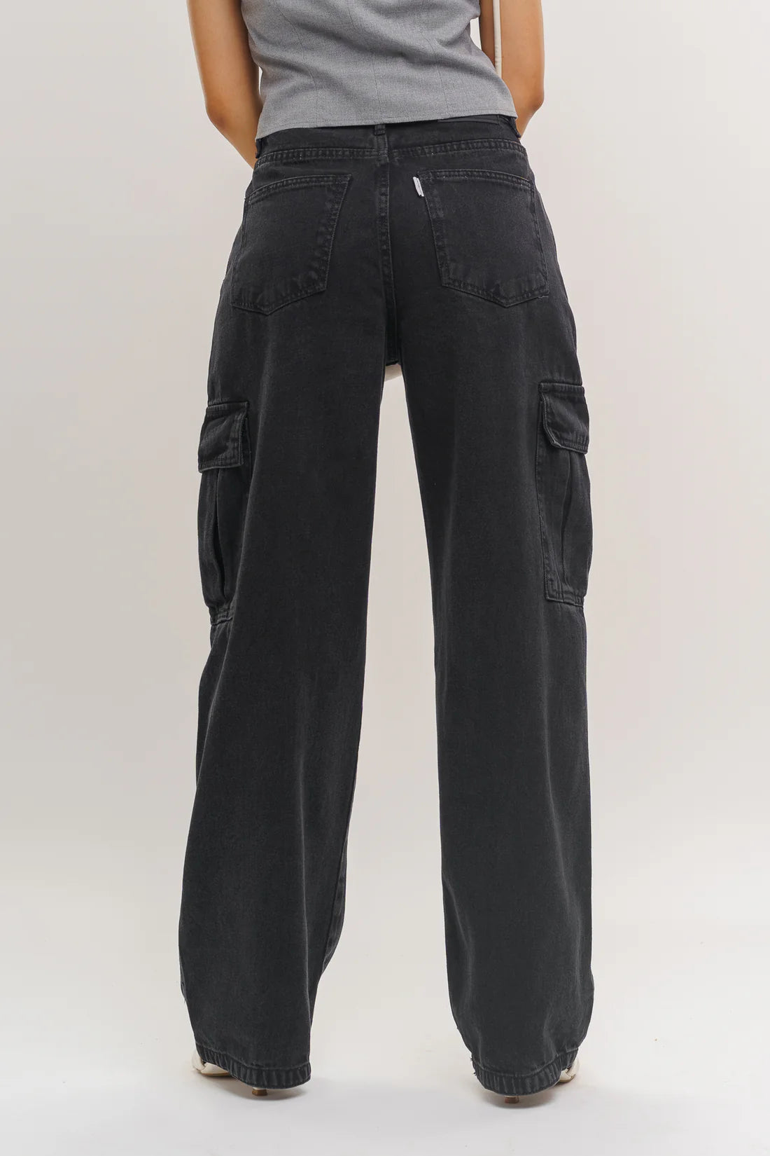 Faded Grey Cargo Pants