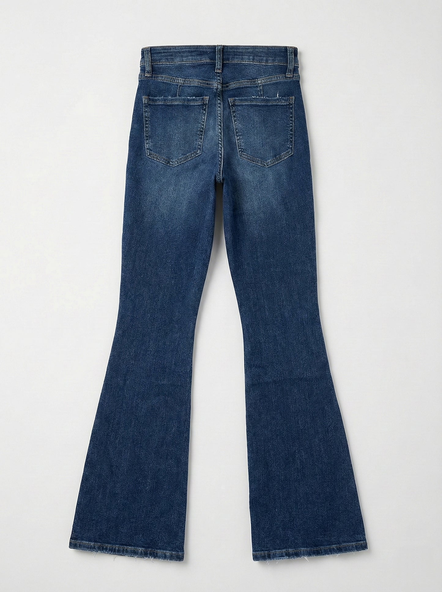 Dark Blue flared denim (mid-waist)