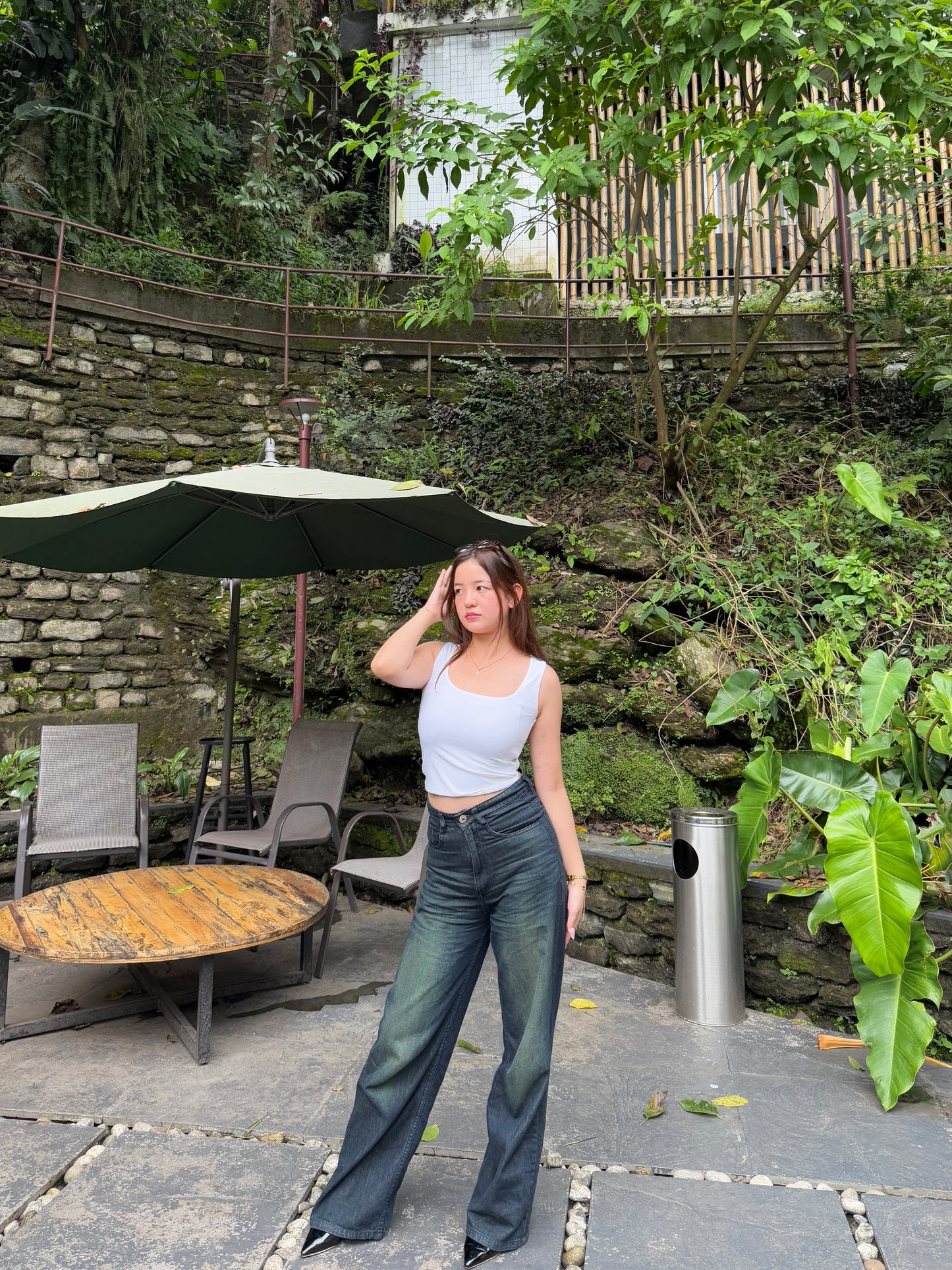 Forest Vintage Wide leg Denim
