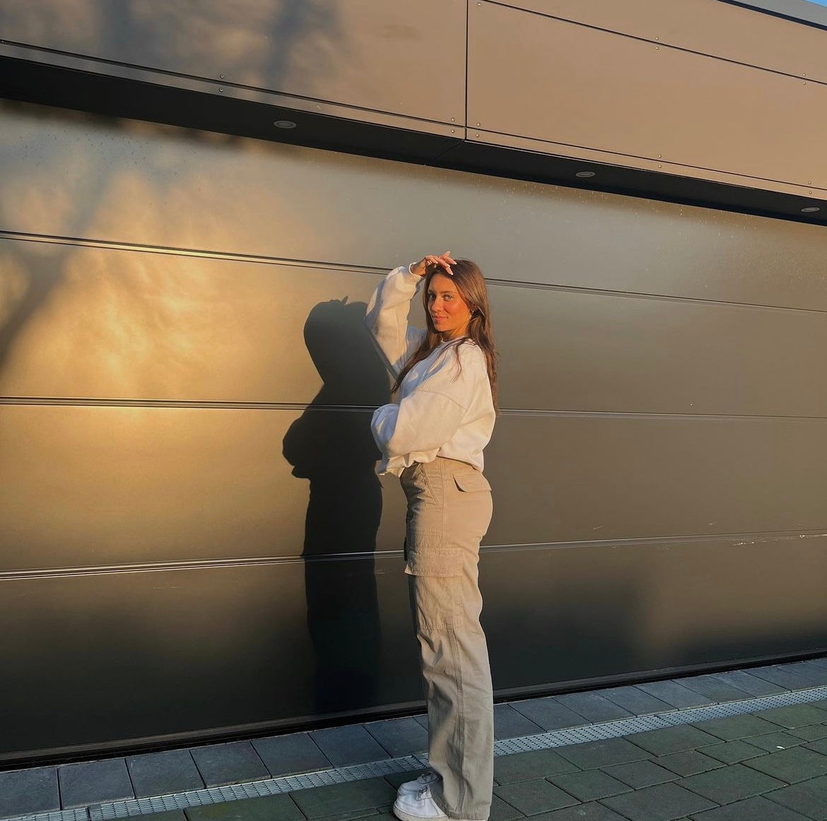 Beige Cargo Pants