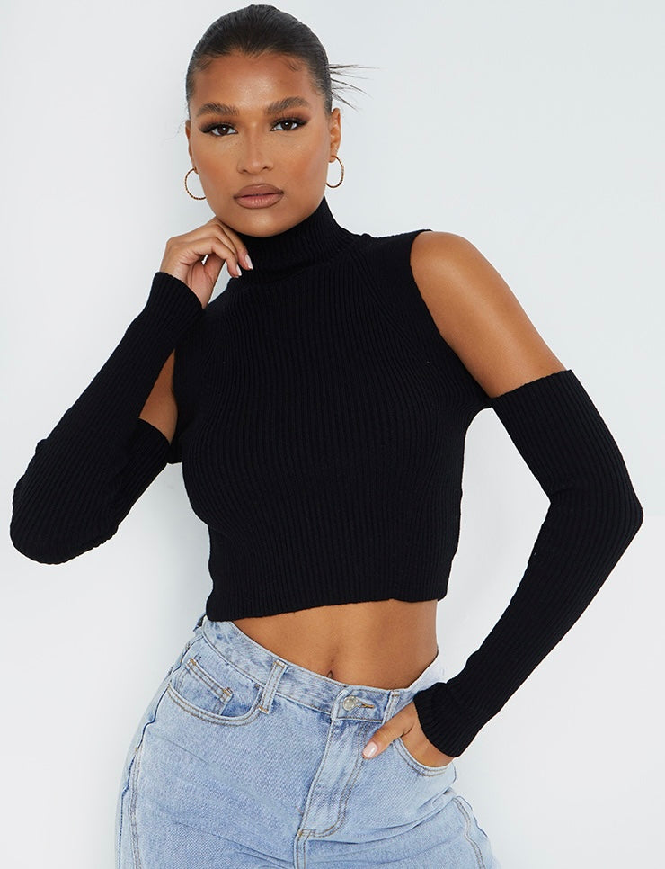 Black TurtleNeck Top