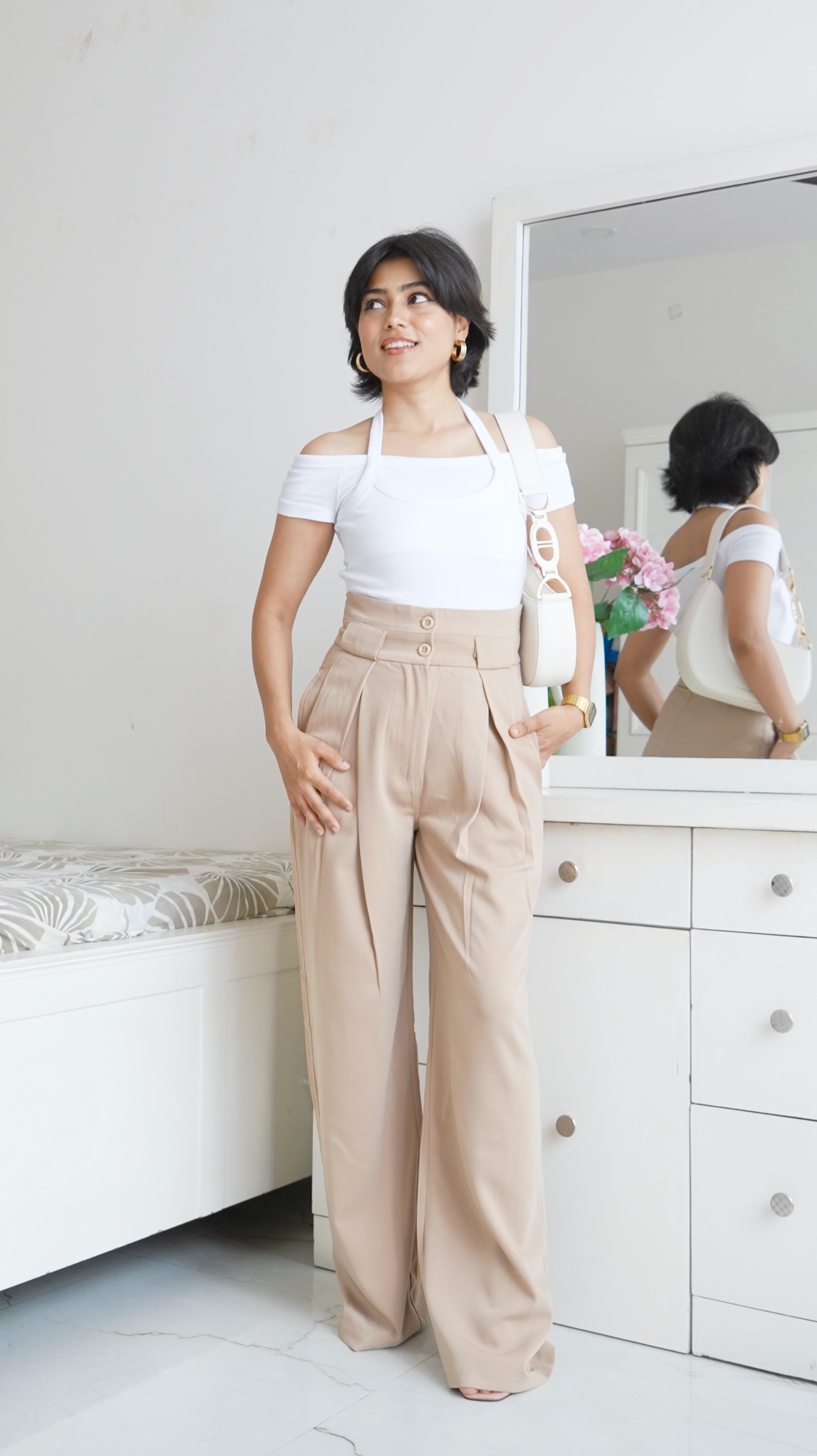 Everyday pleats trouser