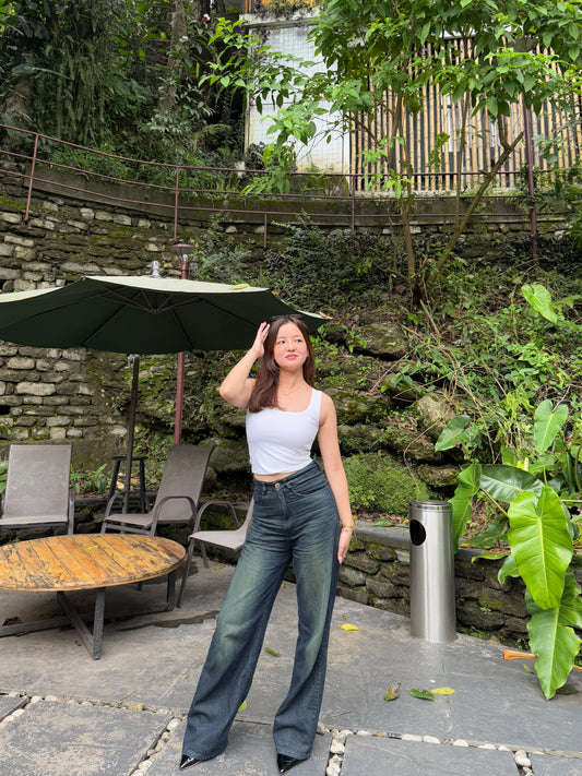 Forest Vintage Wide leg Denim