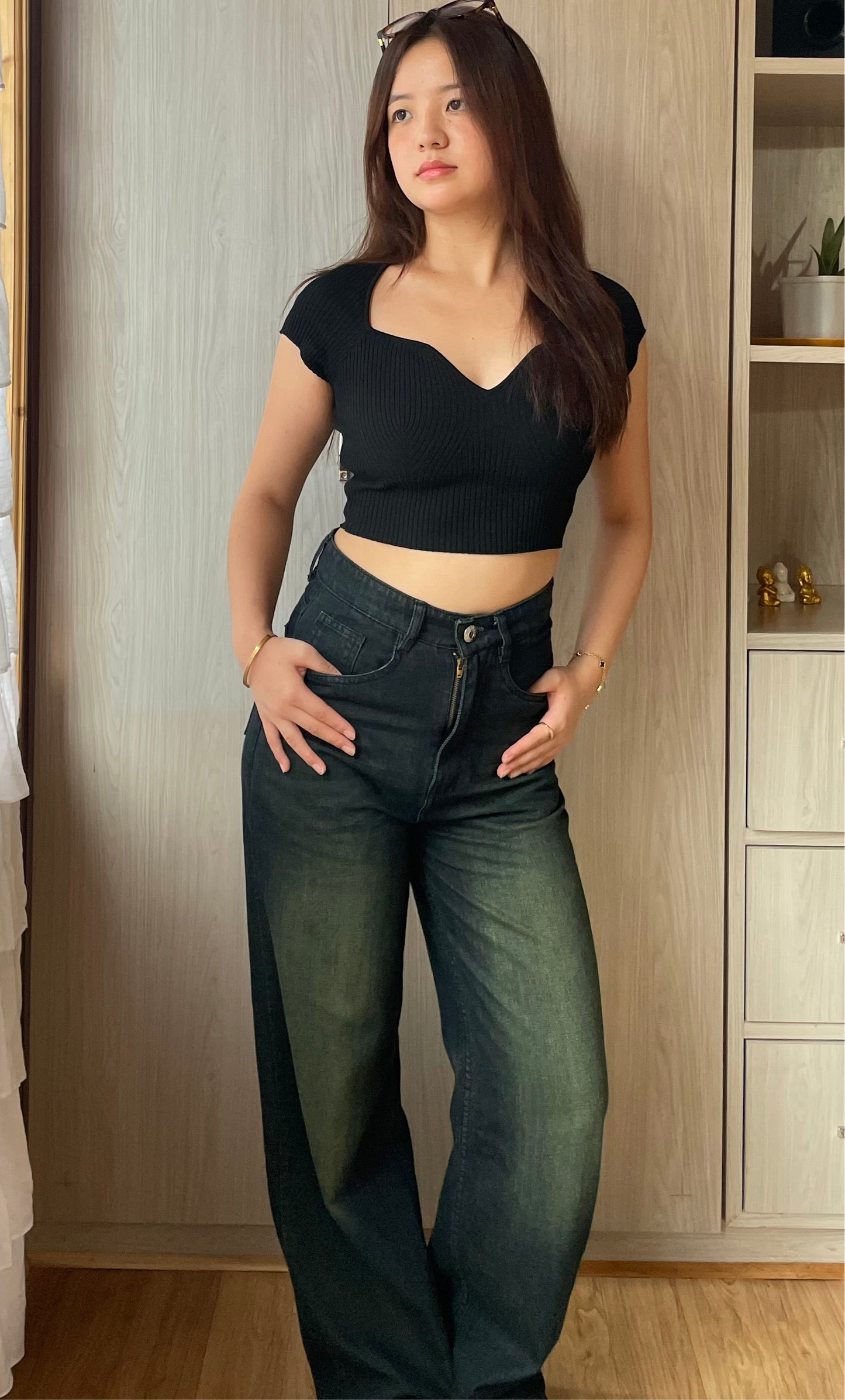 Forest Vintage Wide leg Denim