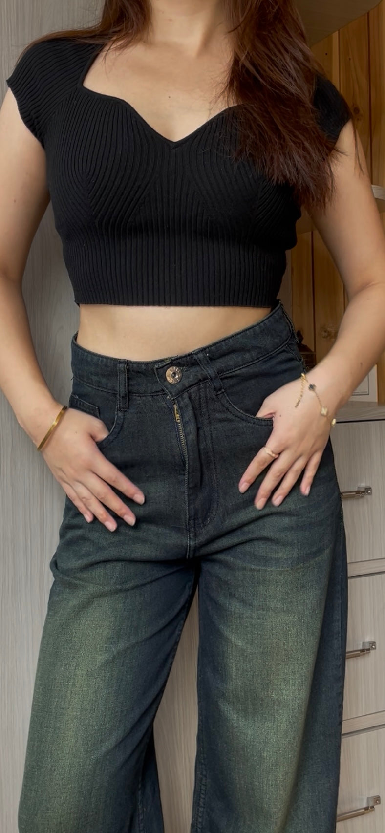 Forest Vintage Wide leg Denim