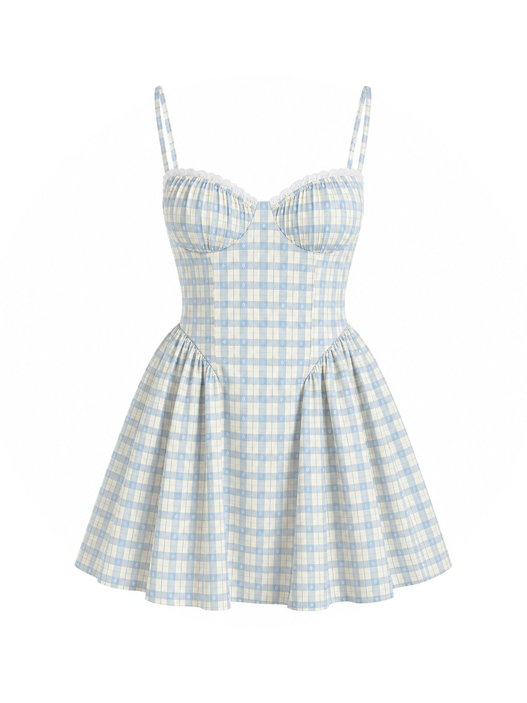 Cottage Mini Dress - Baby Blue