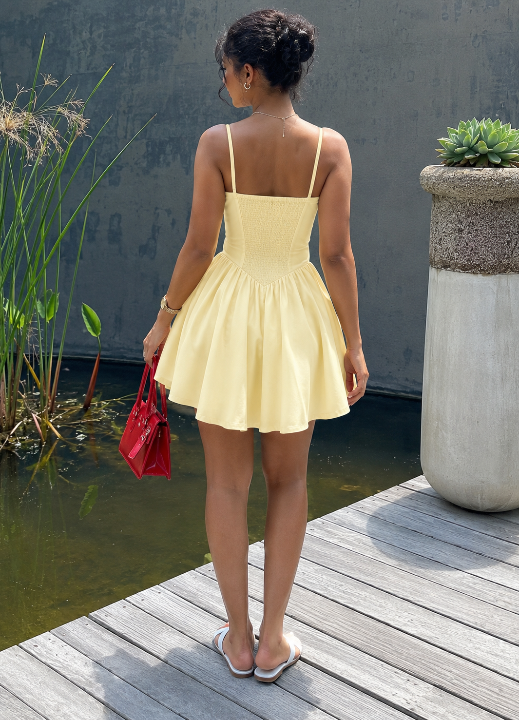Cottage Mini Dress - Buttery Yellow
