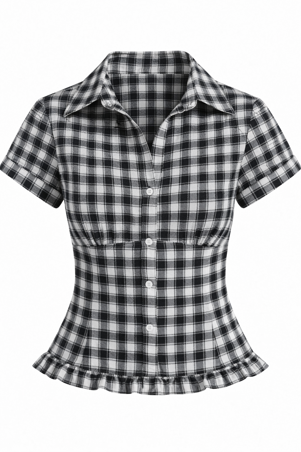 Check-mate fitted shirt