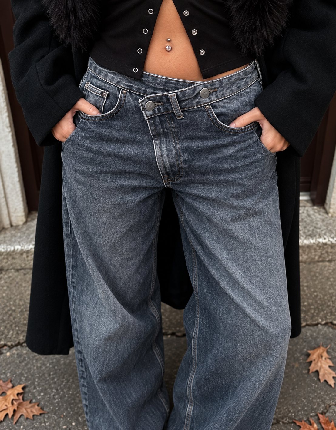 STL Asymmetrical denim
