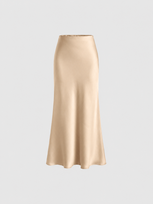 Stella Satin Bias maxi skirt