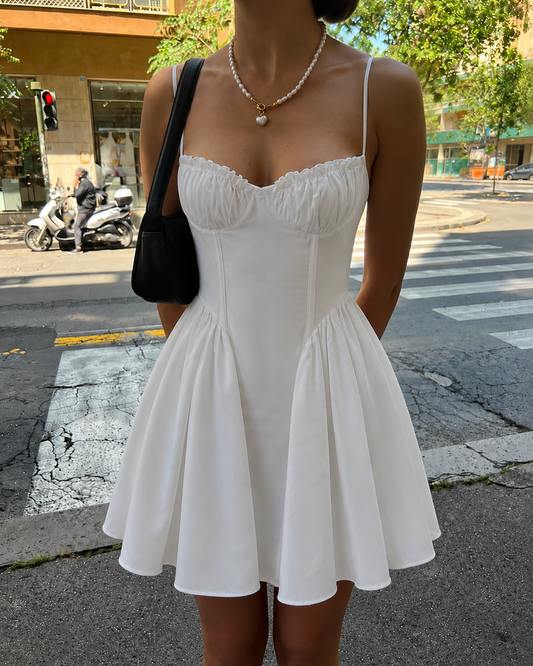 Cottage Mini Dress - White
