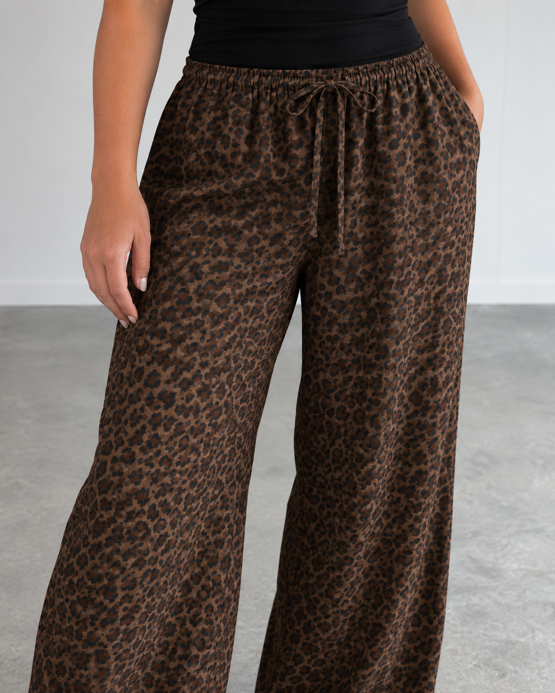 Leopard Pull on pants