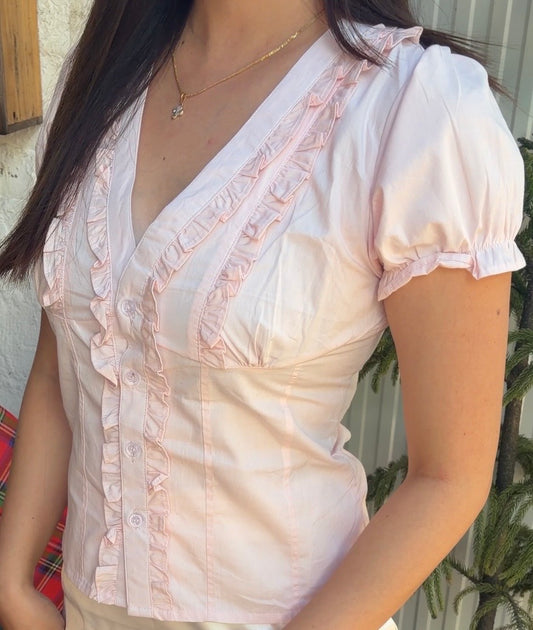 Ruffle cottage top