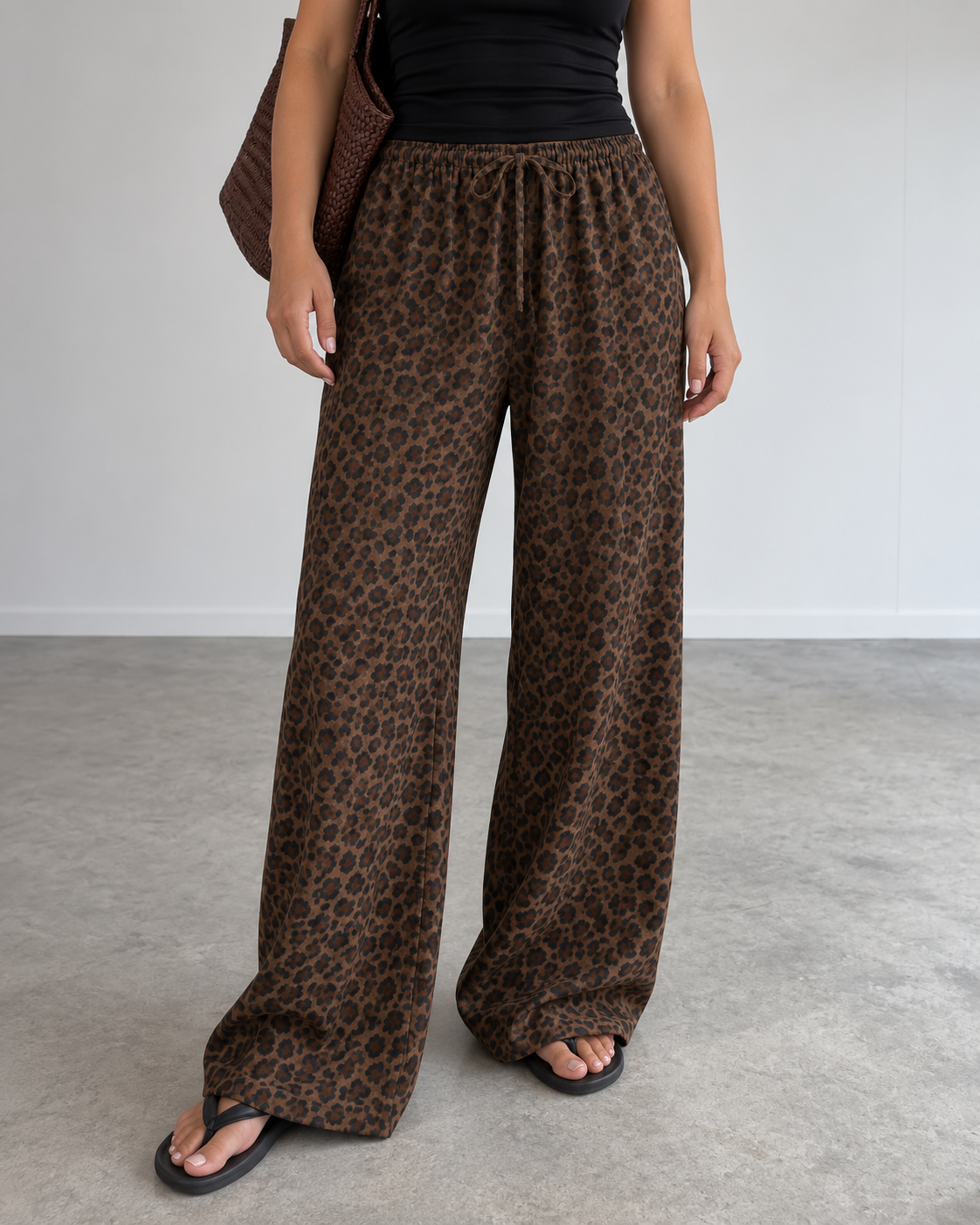 Leopard Pull on pants