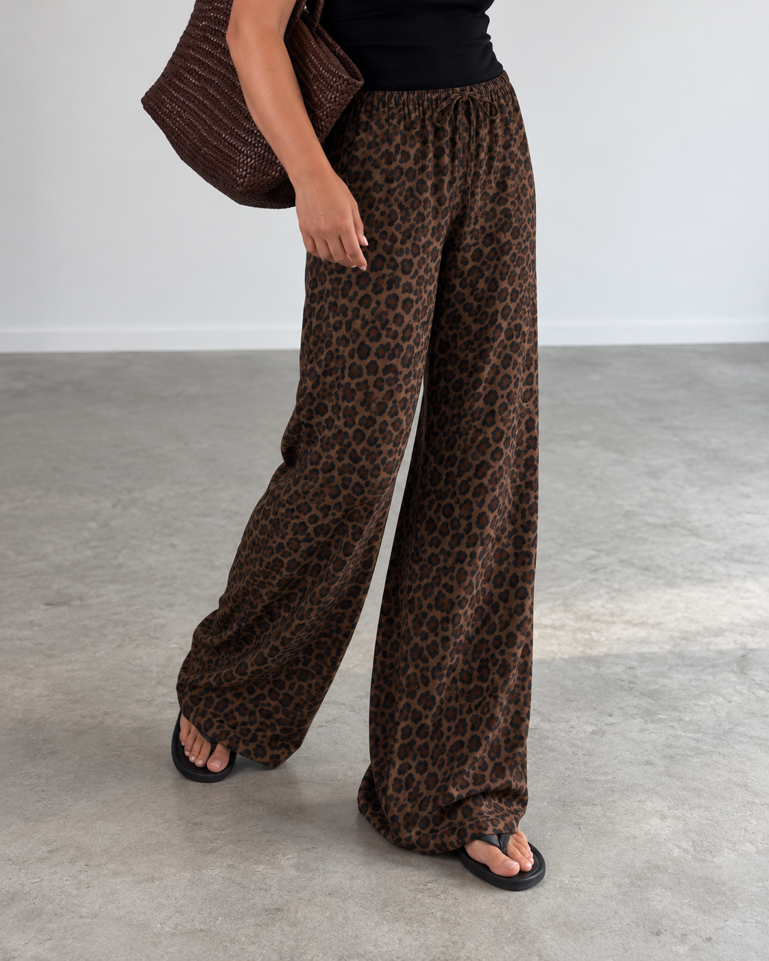 Leopard Pull on pants