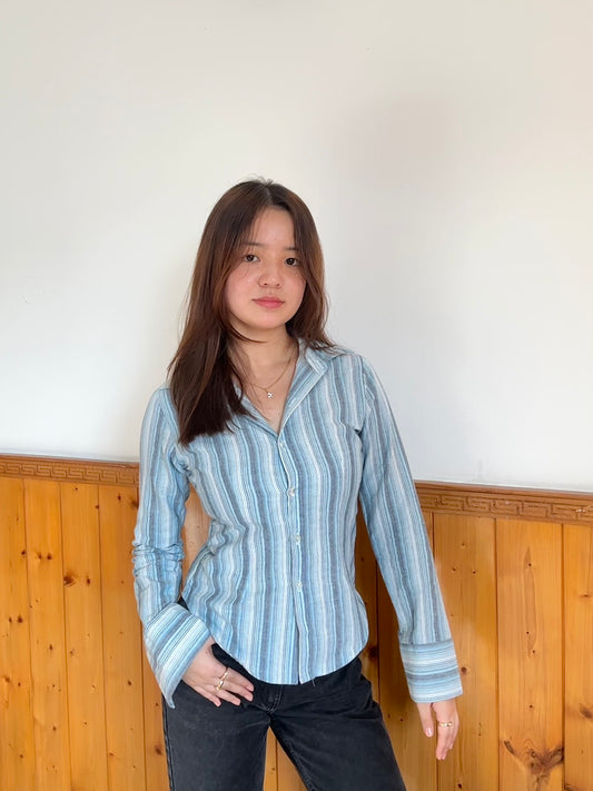 Aqua Breeze Stripe Shirt