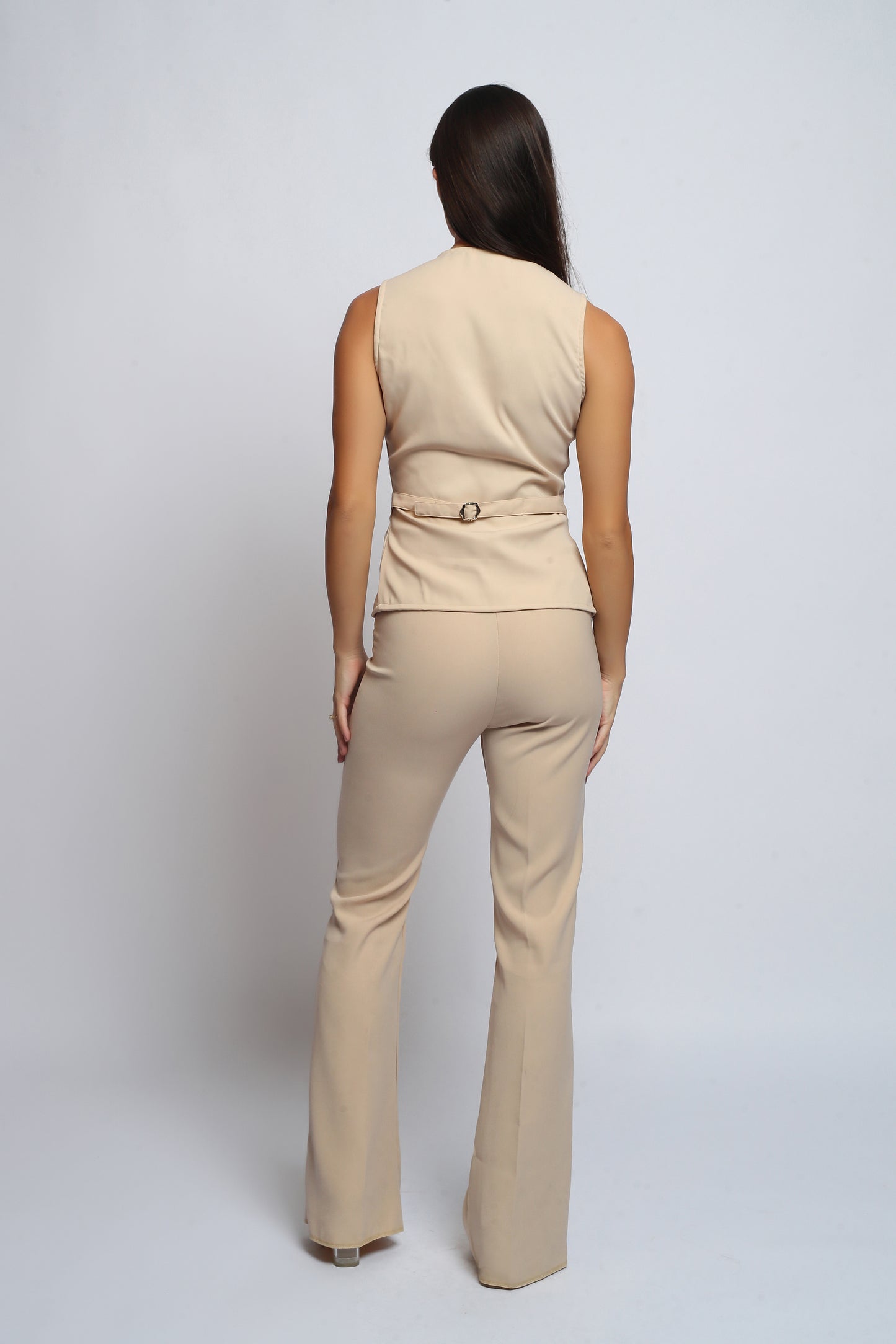 Premium Beige Set  (Pants + Waistcoat)