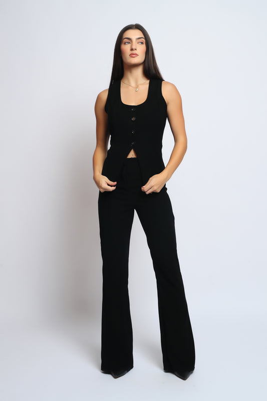 Premium Black Set  (Pants + Waistcoat)