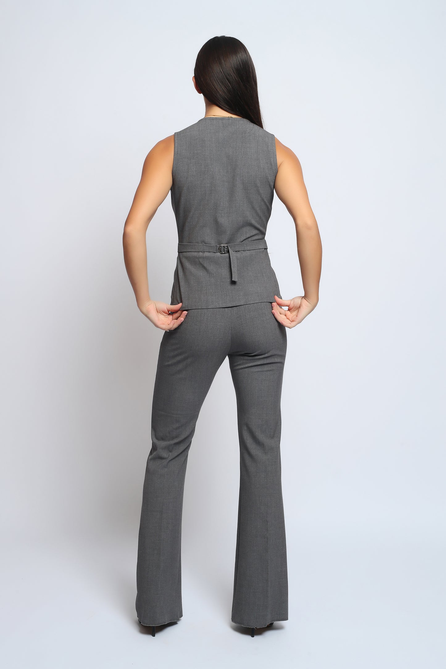 Stella grey signature set (Pants + Square neck Waistcoat)