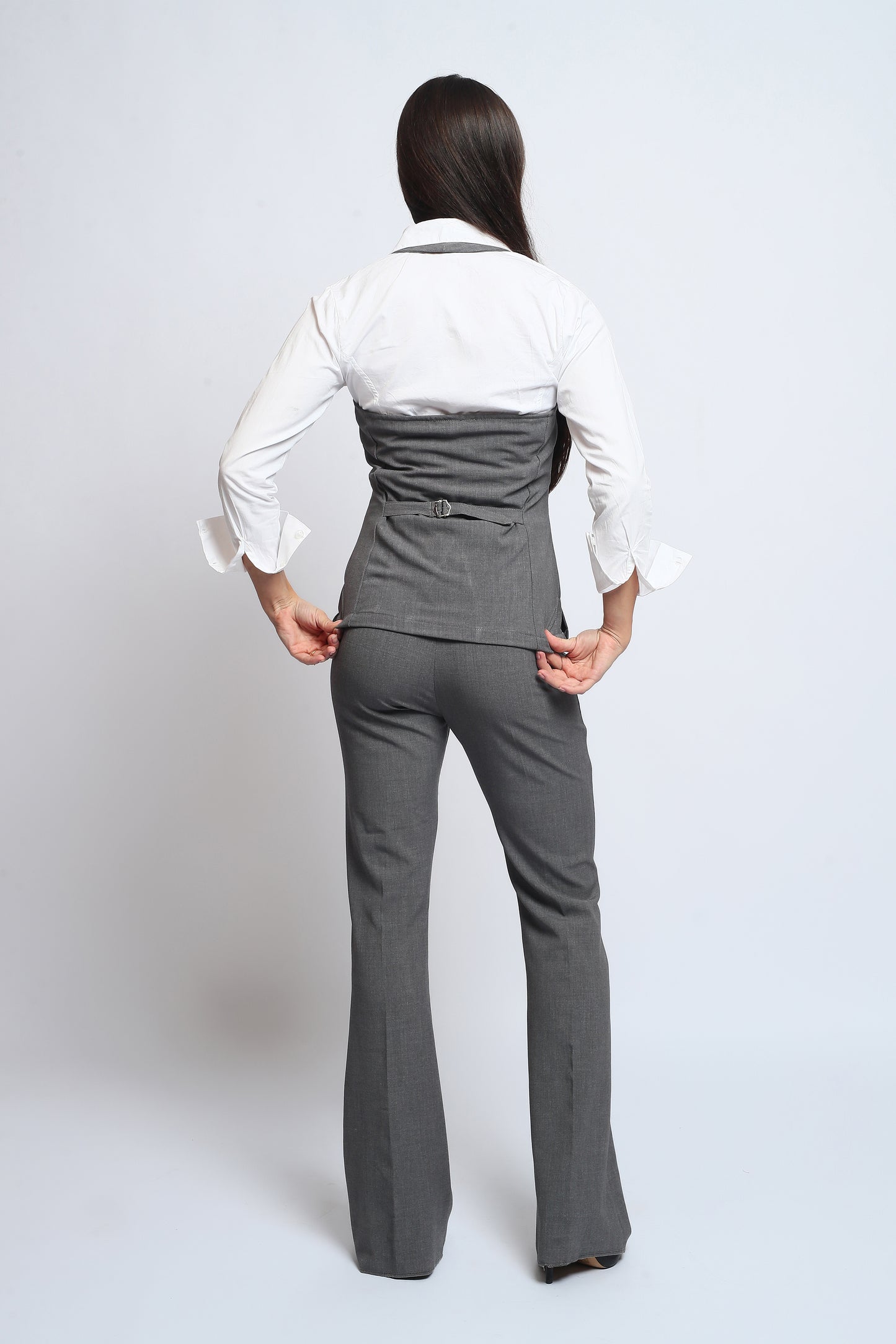 Stella grey signature set (Pants + Halter neck Waistcoat)