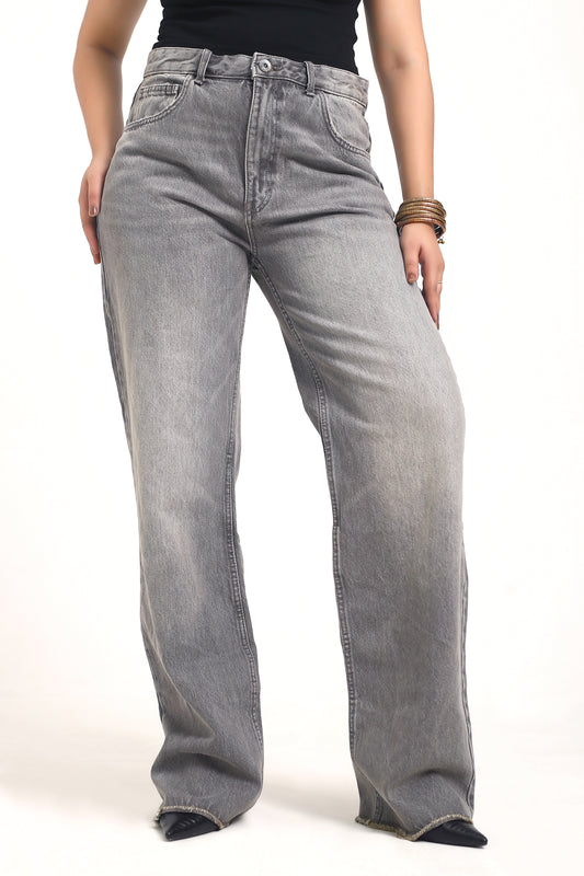 Dusty Grey long denim