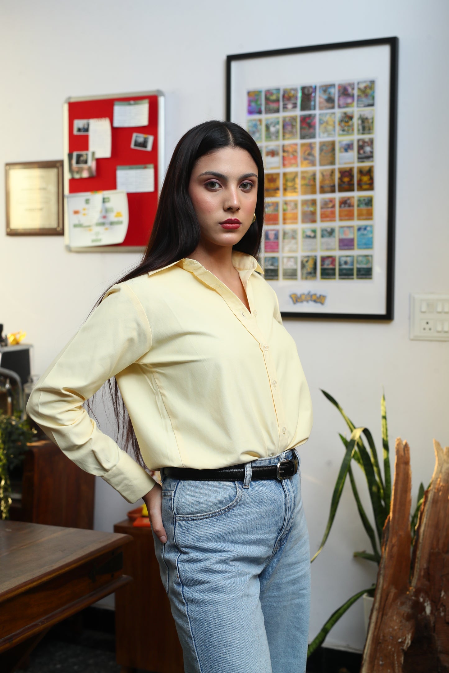 Stella Staple Butter yellow shirt