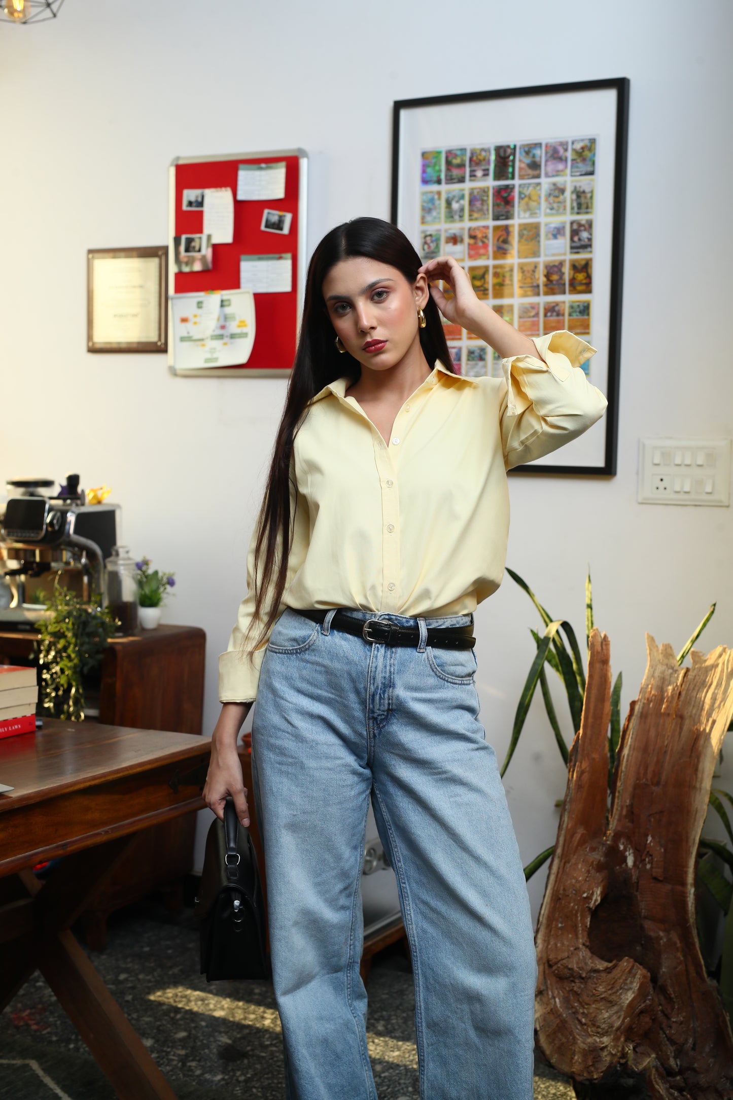 Stella Staple Butter yellow shirt