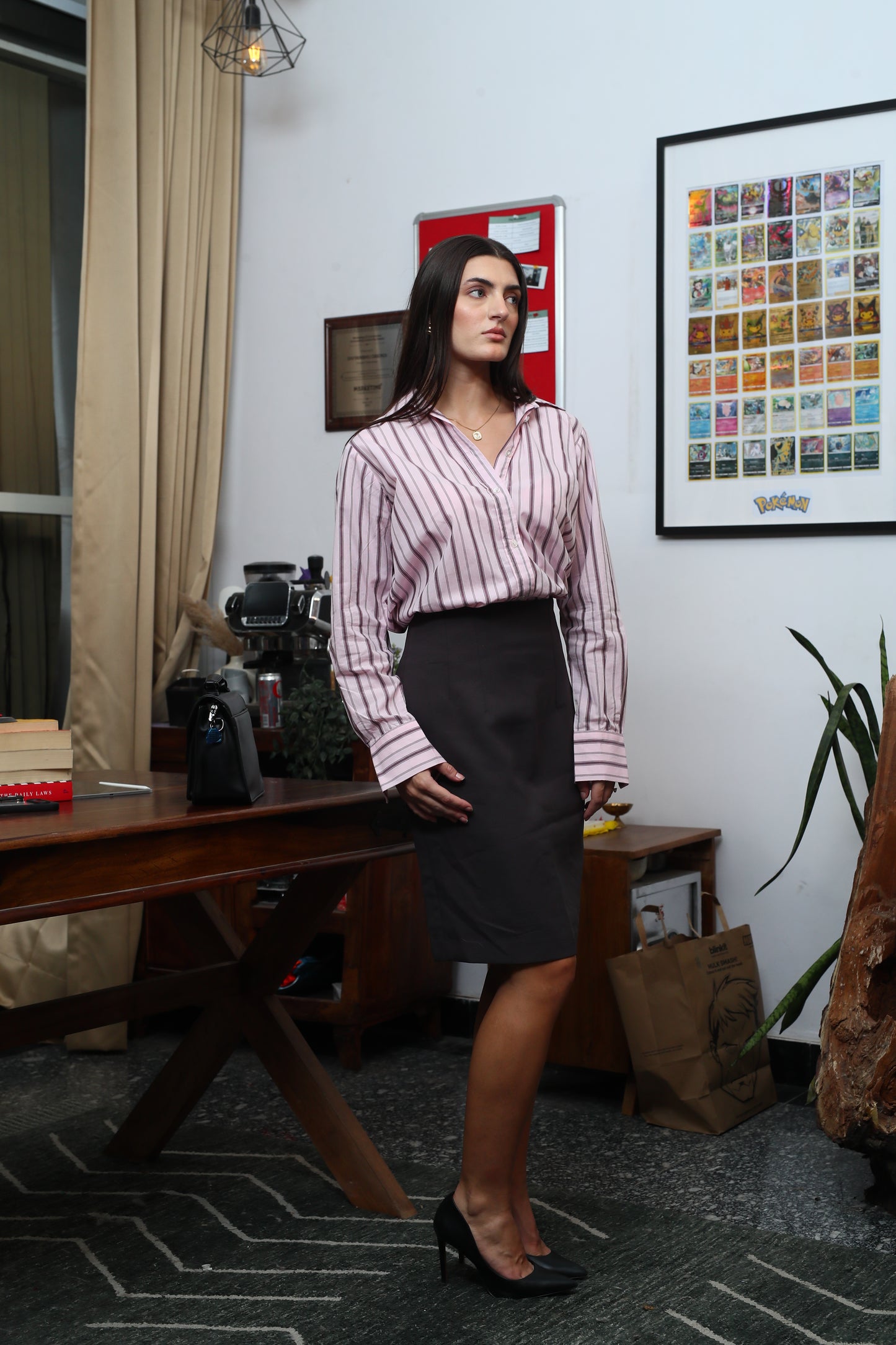 Pink breeze Striped Shirt