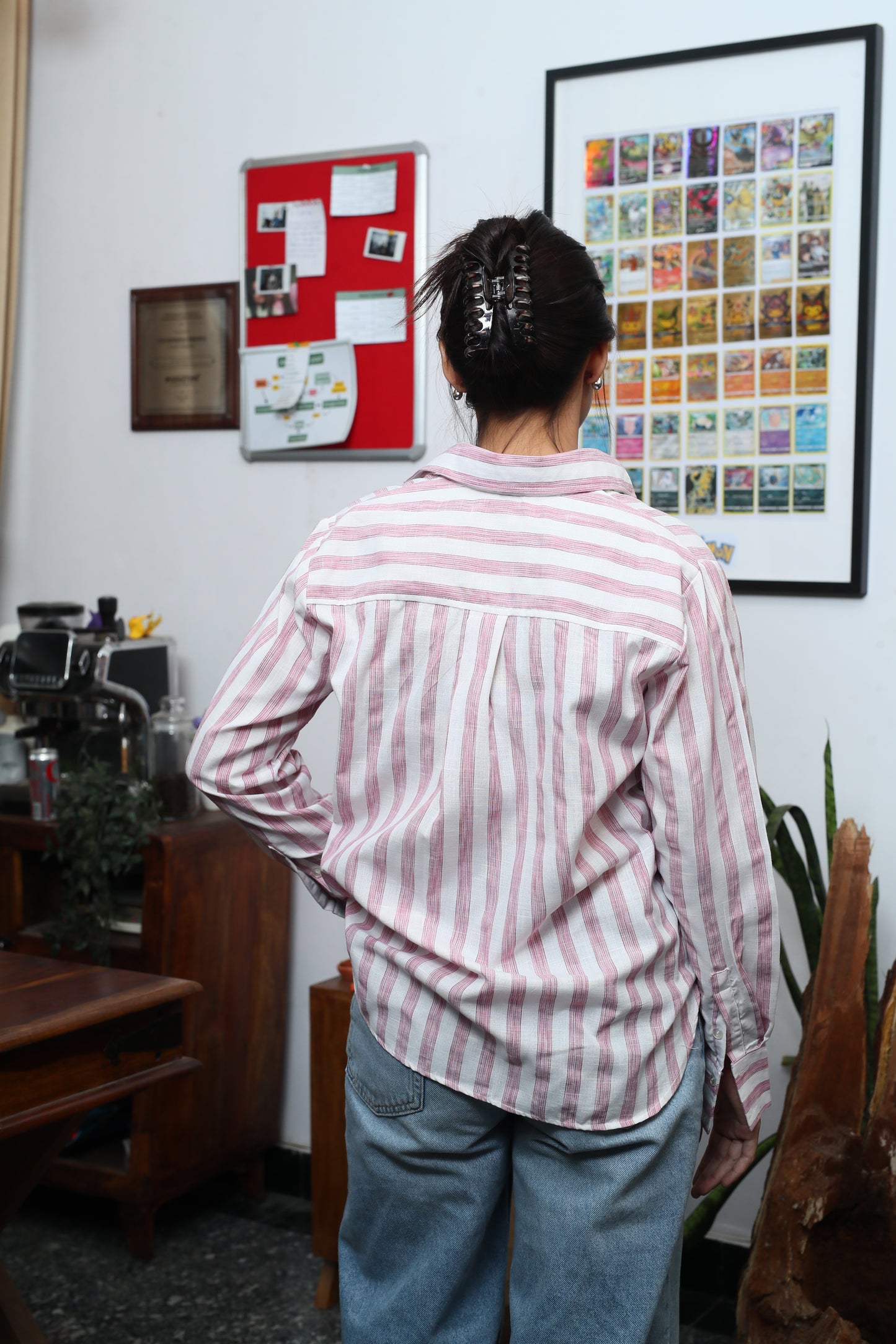 Holiday Pink Striped Shirt