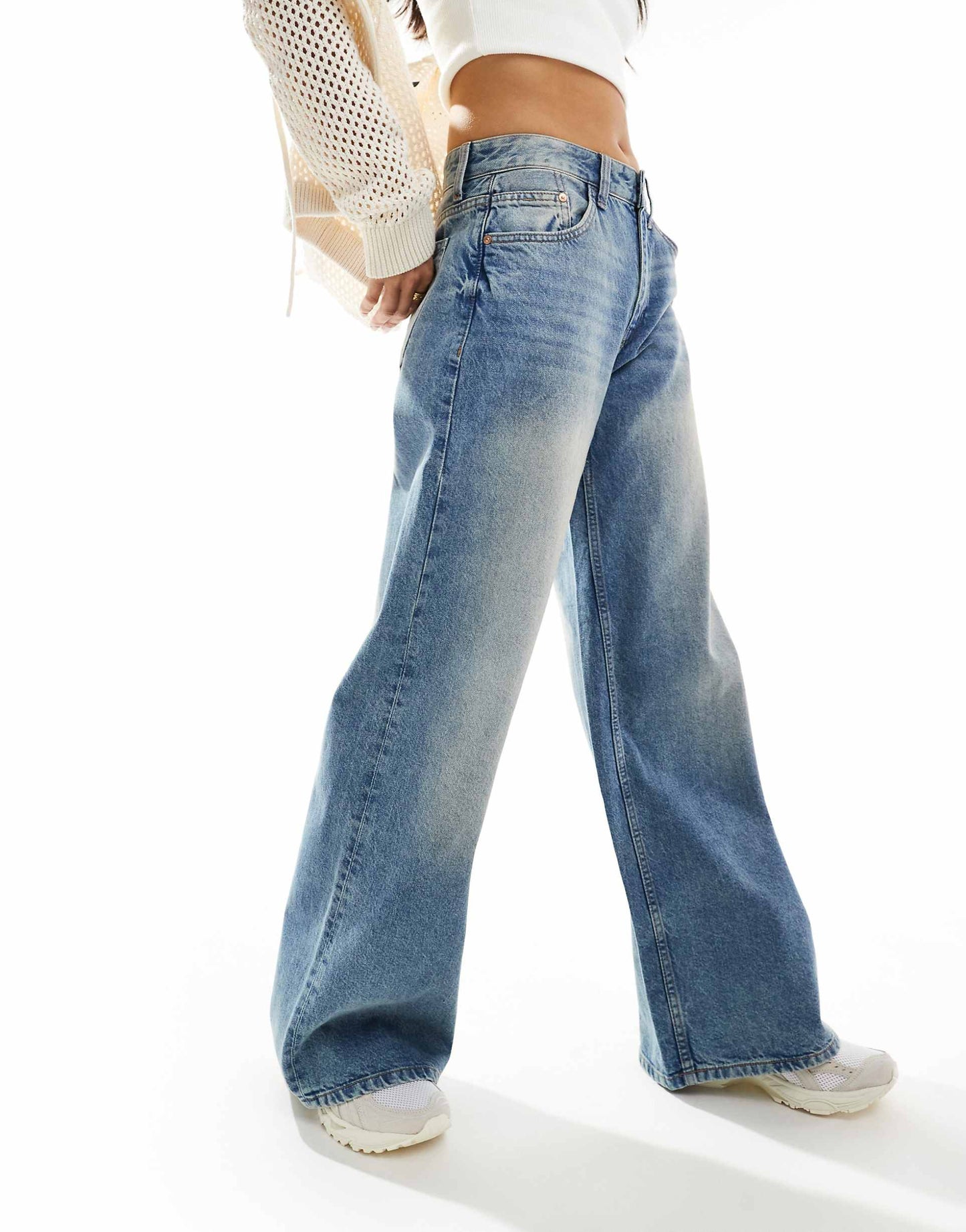 Dual Shade Wide Leg Denim