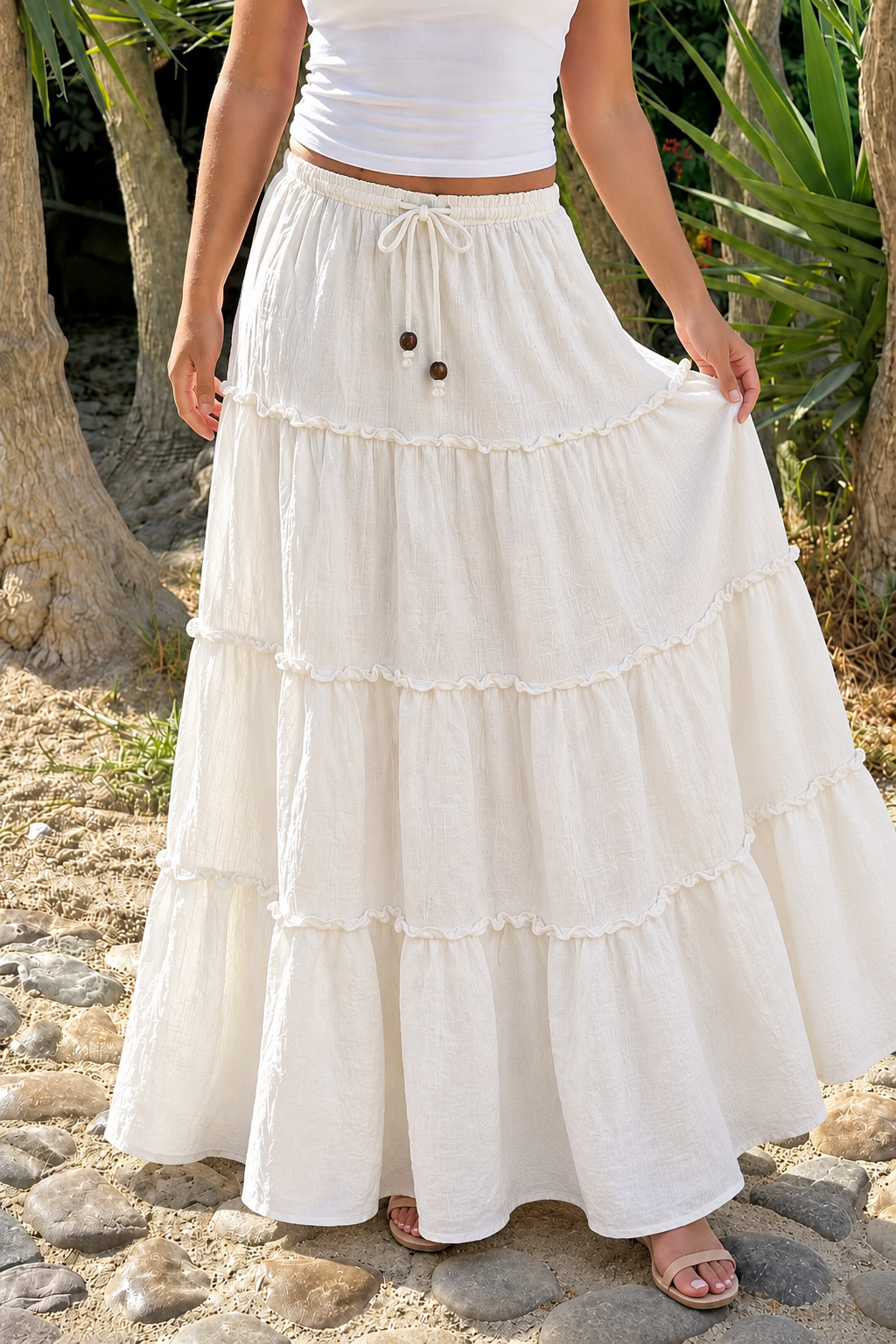 Super Flowy Cotton Maxi Skirt