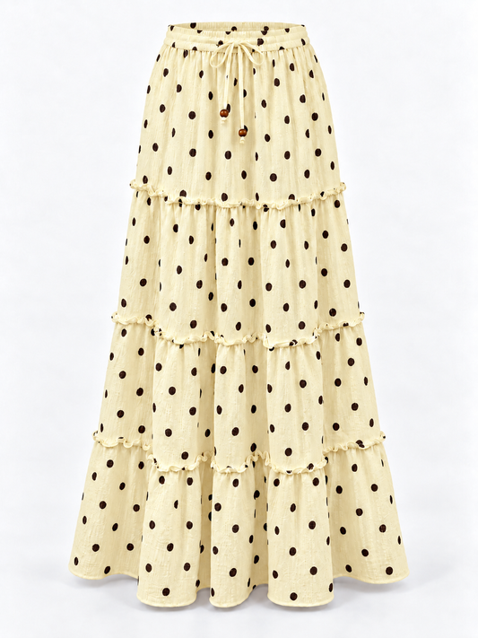 Super Flowy Butter yellow Maxi Skirt