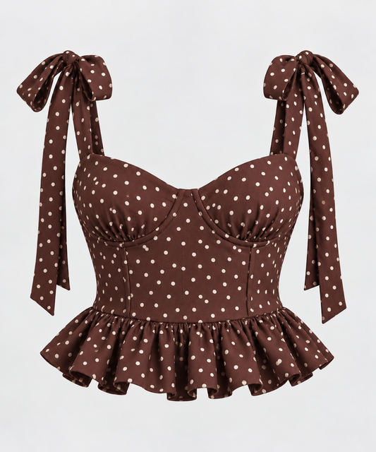 Shoulder Knot Corset style top
