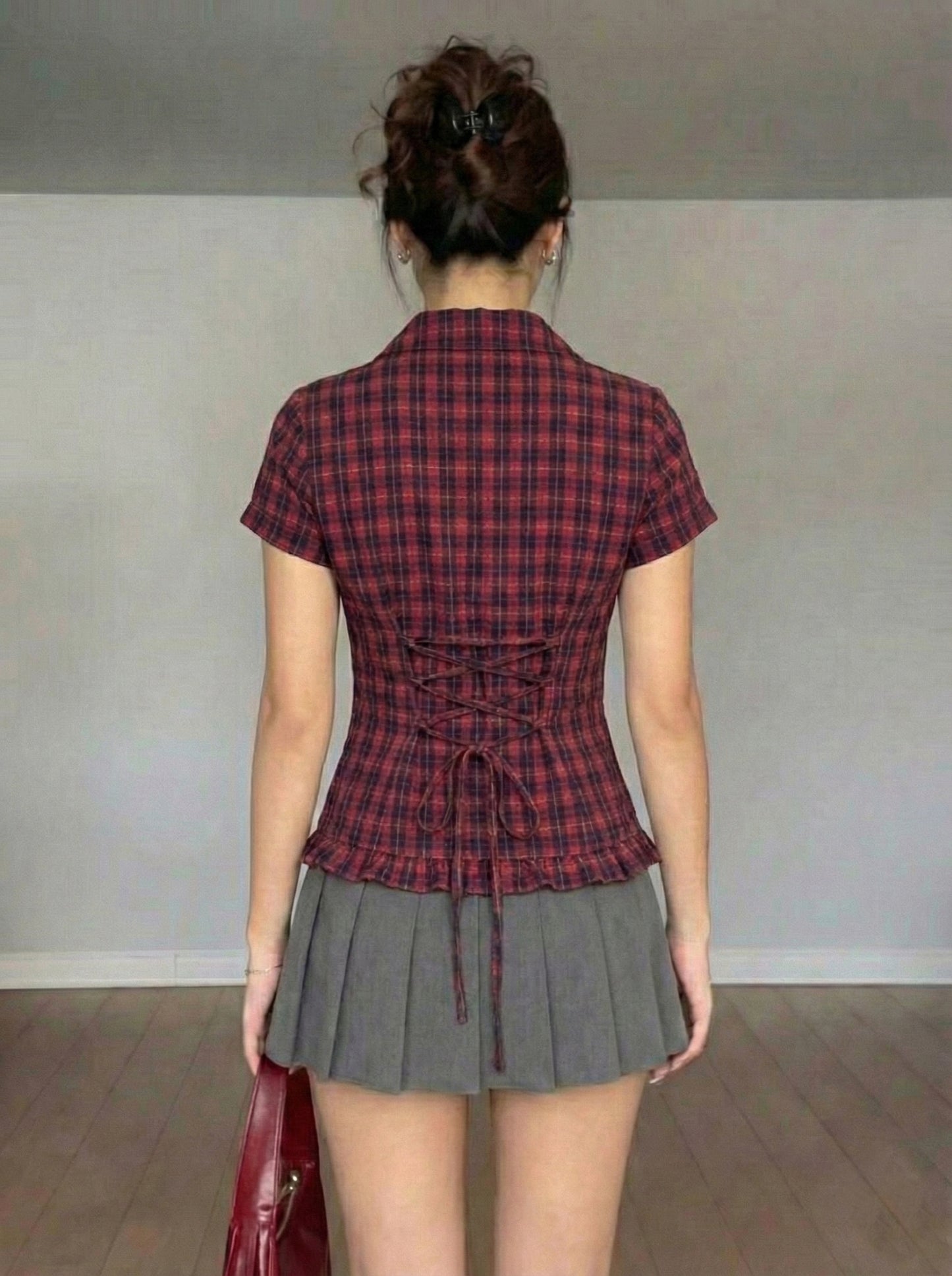 Berry Ruffle Shirt